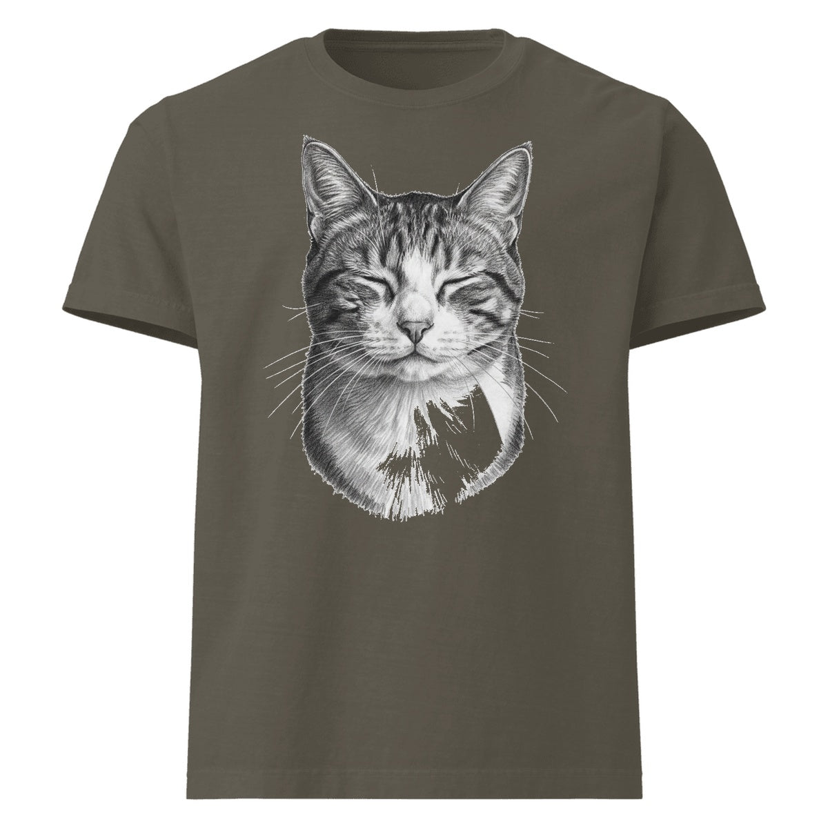 AI-designed custom t-shirt made from a pet photo