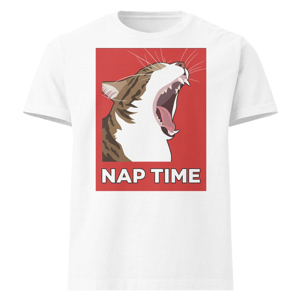 Custom classic tee with AI pet art print
